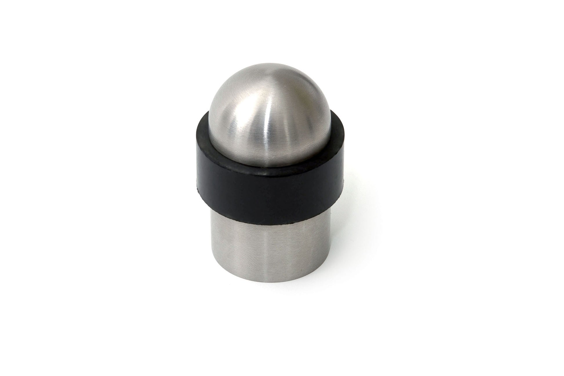 Dulimex deurstopper vloermodel met ronde bovenkant Ø29 mm in RVS, vooraanzicht