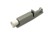 Dulimex DX deurvastzetter met voetstift 25x120 mm in zilvergrijs – vooraanzicht