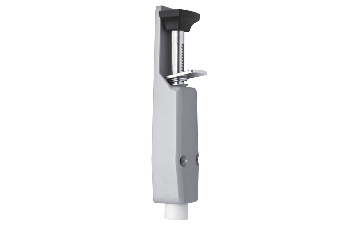 Dulimex DX deurvastzetter voetstift Luxe 40x193 mm zilver – vooraanzicht