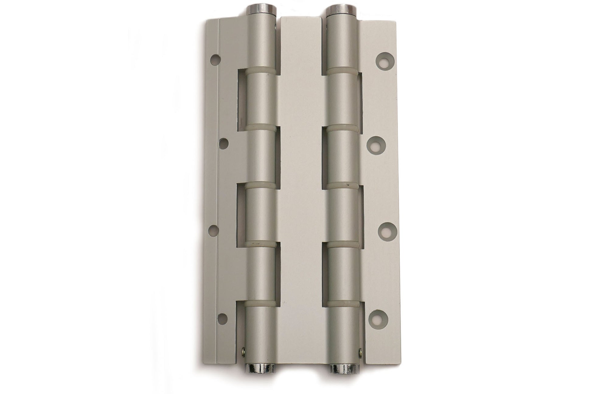 DX Justor deurveerscharnier dubbelwerkend 180/30 mm zilvergrijs – vooraanzicht