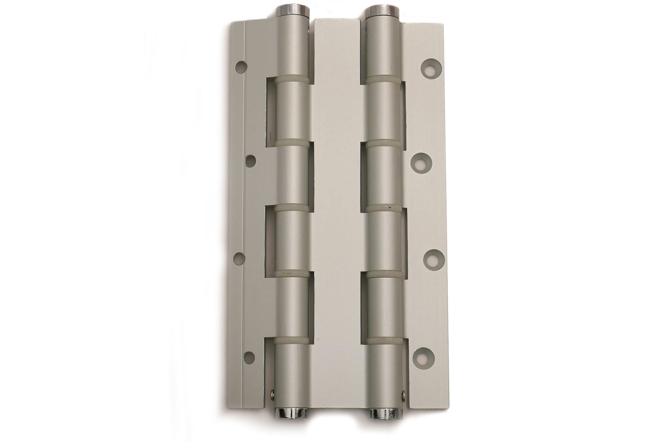 DX Justor deurveerscharnier dubbelwerkend 180/30 mm zilvergrijs – vooraanzicht