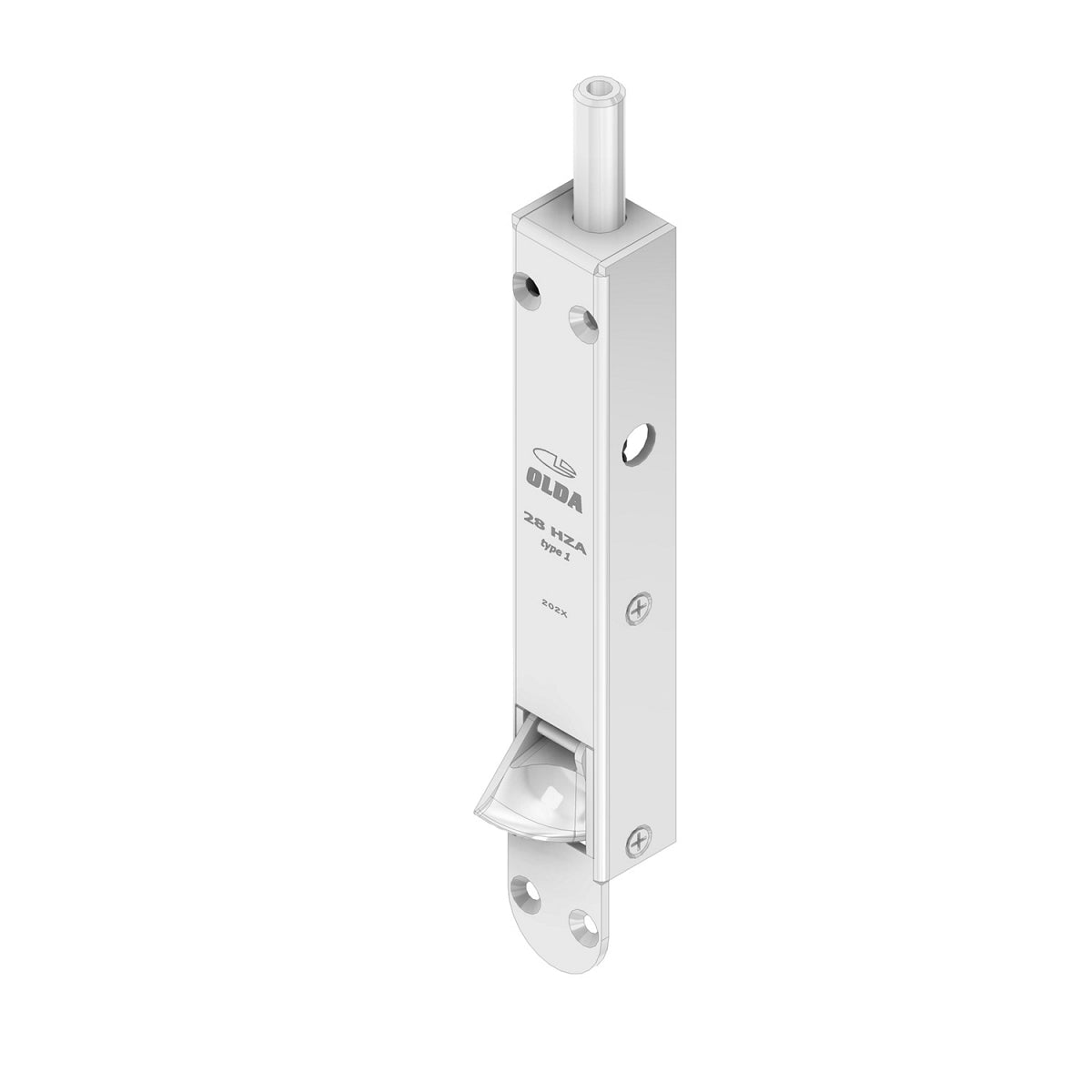 Dulimex automatische kantschuif 28 HZA TYPE 1 met 30 mm verlengde schoot, staal verzinkt – vooraanzicht