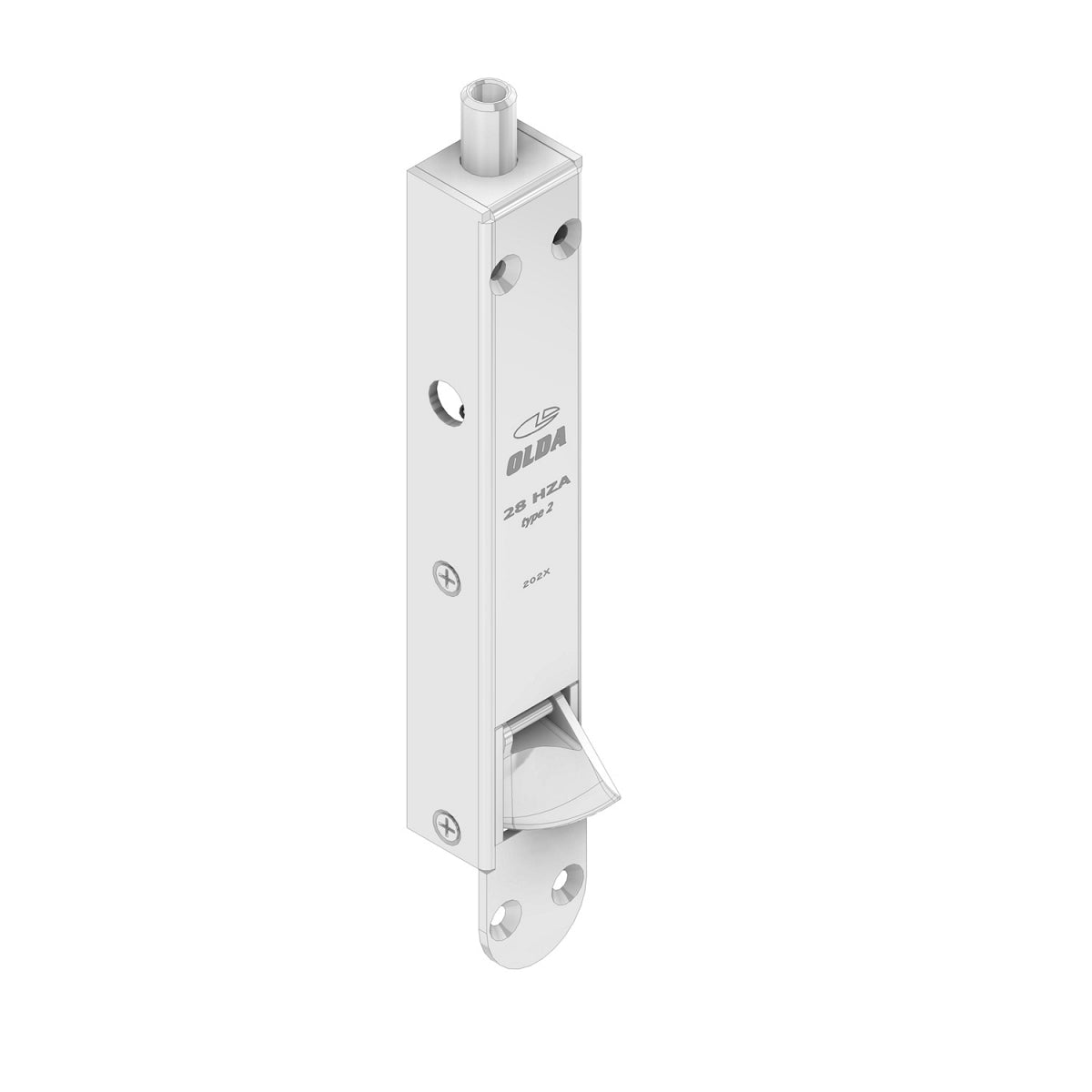 Dulimex automatische kantschuif 28 HZA TYPE 2 met 15 mm verlengde schoot, staal verzinkt – vooraanzicht