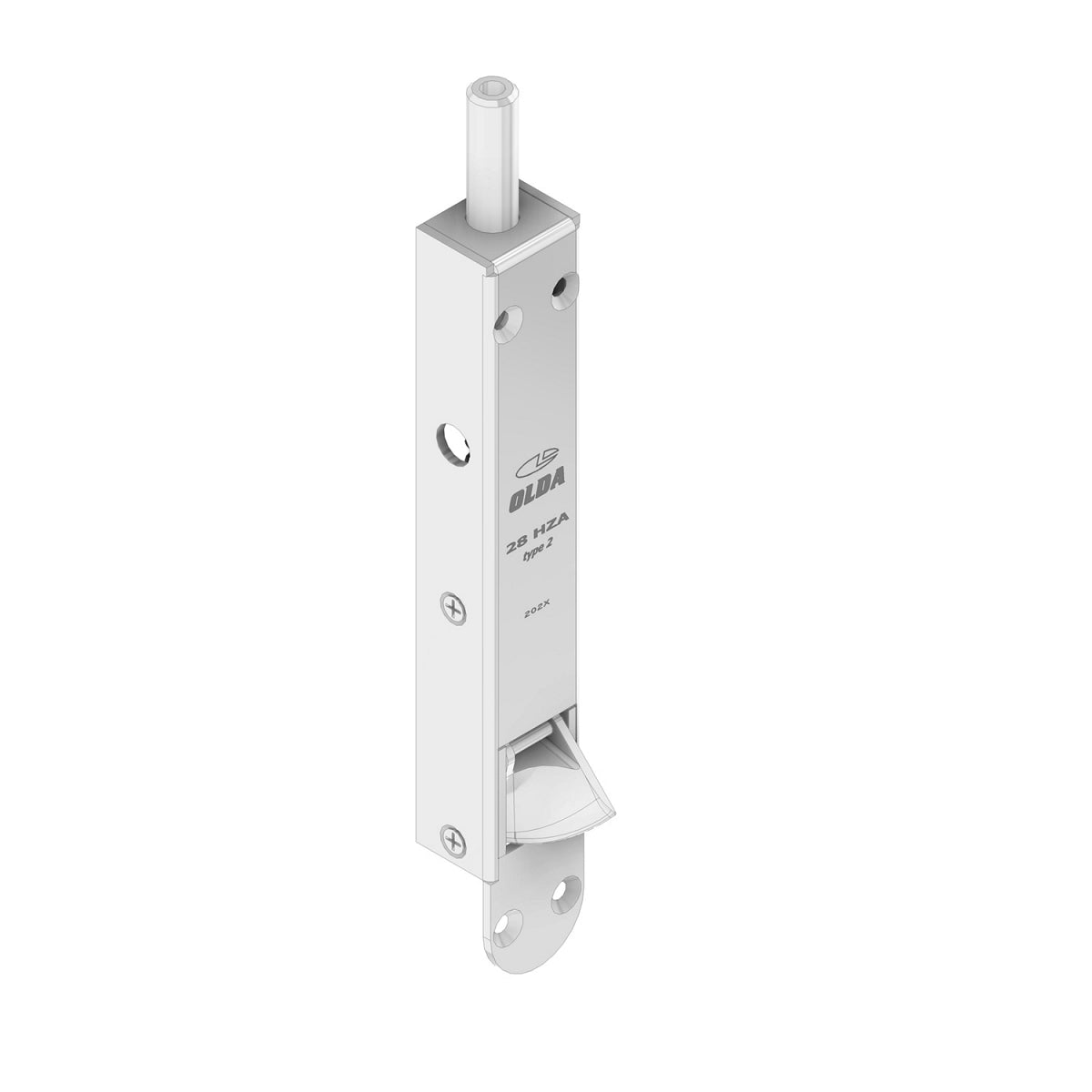 Dulimex automatische kantschuif 28 HZA TYPE 2 met 30 mm verlengde schoot, staal verzinkt – vooraanzicht