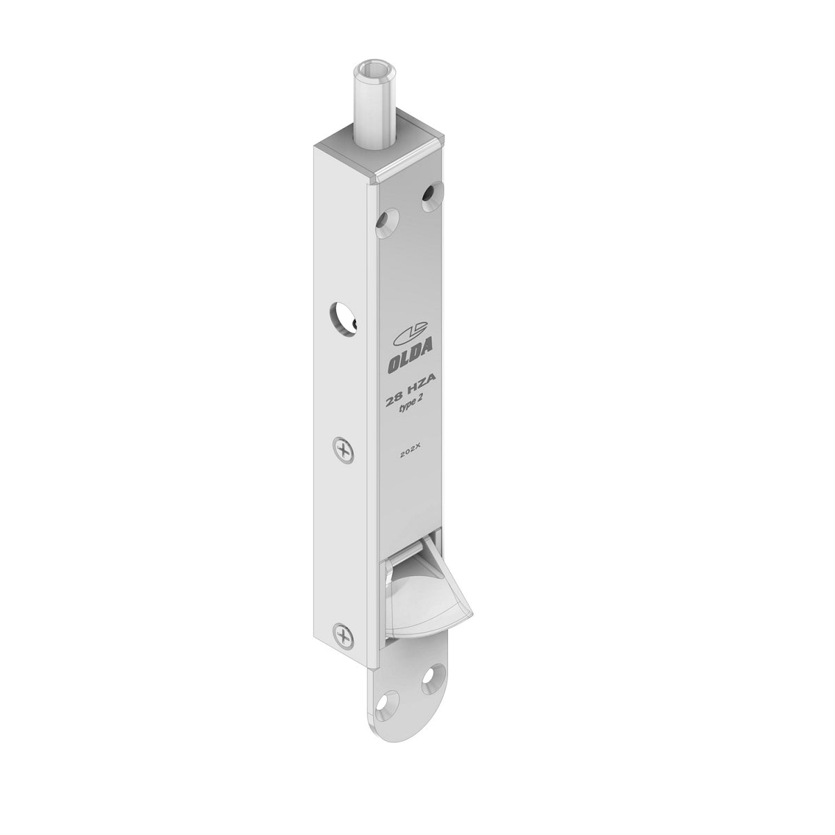 Dulimex automatische kantschuif 28 HZA TYPE 2 met 20 mm verlengde schoot, staal verzinkt – vooraanzicht
