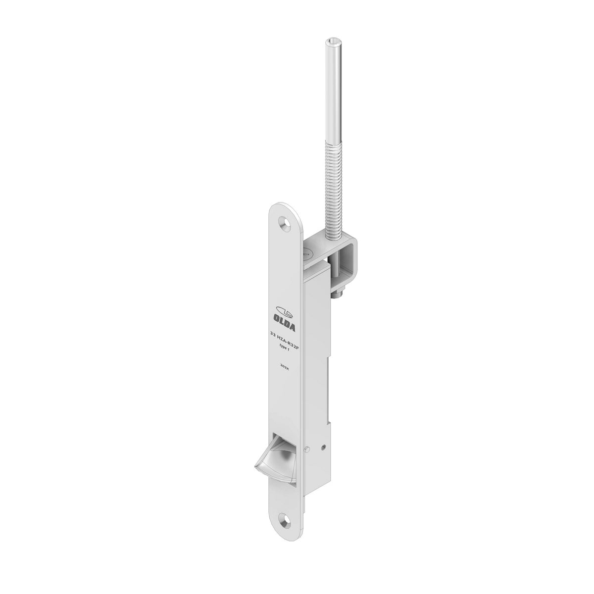 Dulimex automatische kantschuif 33 HZAR TYPE 1 met ronde schoot Ø8 mm, staal verzinkt – vooraanzicht
