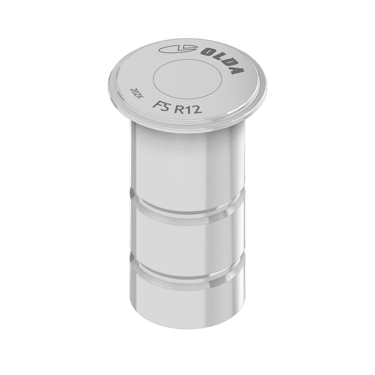 OLDA anti-stof sluitpot FS R15 RVS lijm type