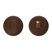 Hdd Pro WC Garnituur Rond Shape Mat Brons - Deurbeslag-expert