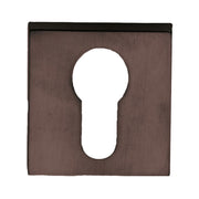 HDD Pro Cylinderplaatje Square 48mm Mat Brons