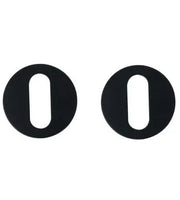 Nuda sleutelplaatjes 26×42 mm mat zwart