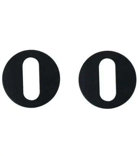 Nuda sleutelplaatjes 26×42 mm mat zwart