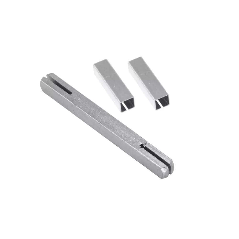 Krukstift met 2 Zaagsnede 7x7x100mm