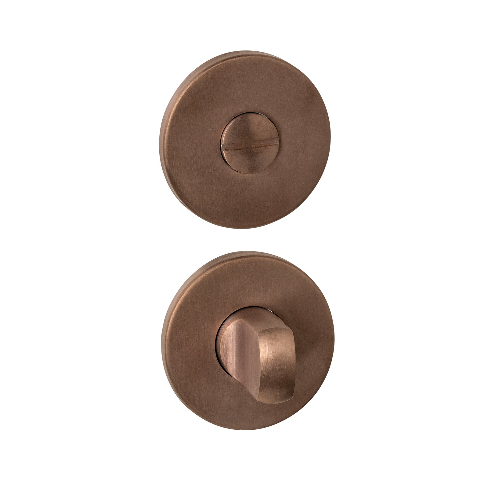 Intersteel Q WC-sluiting verdekt ø52x6mm met stift 6-8mm pvd brons