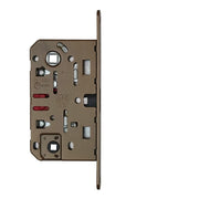 AGB magneetslot 18 mm WC 96 mm mat brons zonder tegenplaat, vooraanzicht