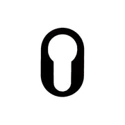 HDD Pro Cylinderplaatje Rond Minimal Zwart