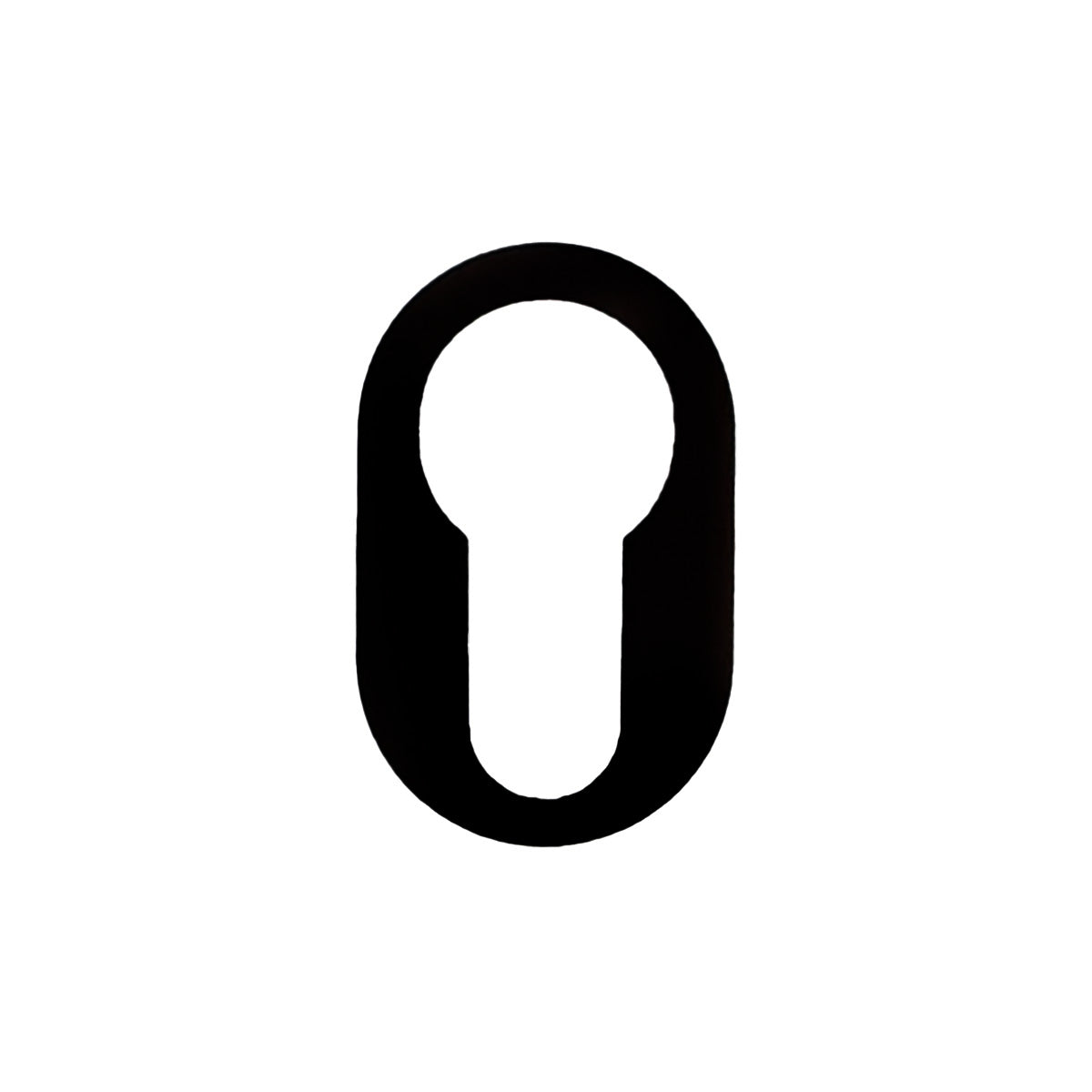 HDD Pro Cylinderplaatje Rond Minimal Zwart