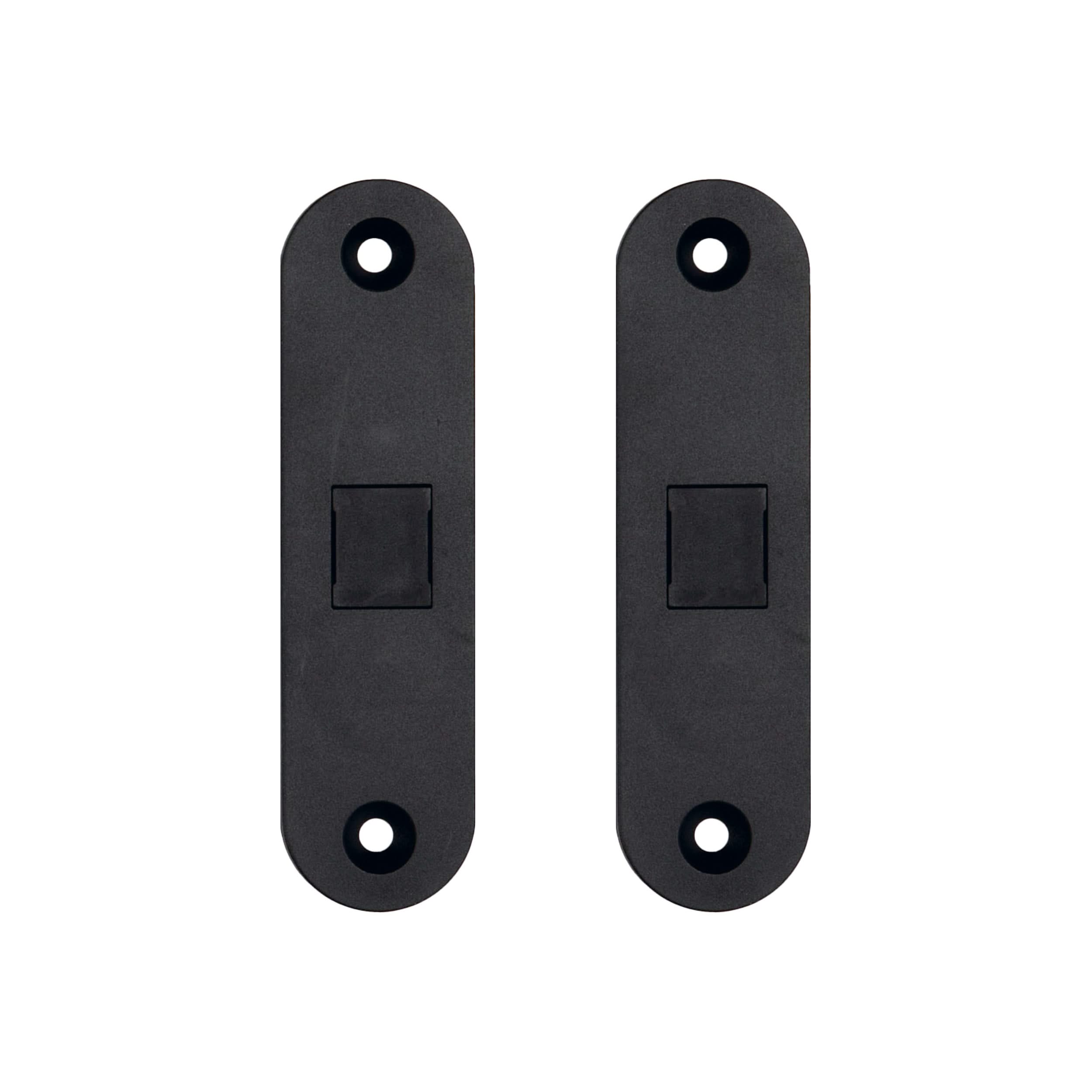 AGB Contact magneetsluiting mat zwart per set, vooraanzicht