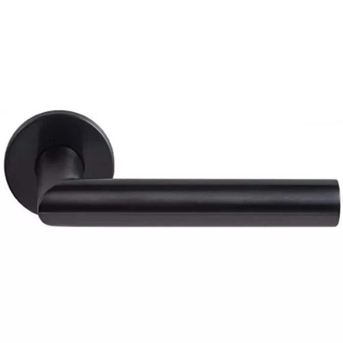 Deurkruk Friseo | ronde rozet | PVD Gunmetal