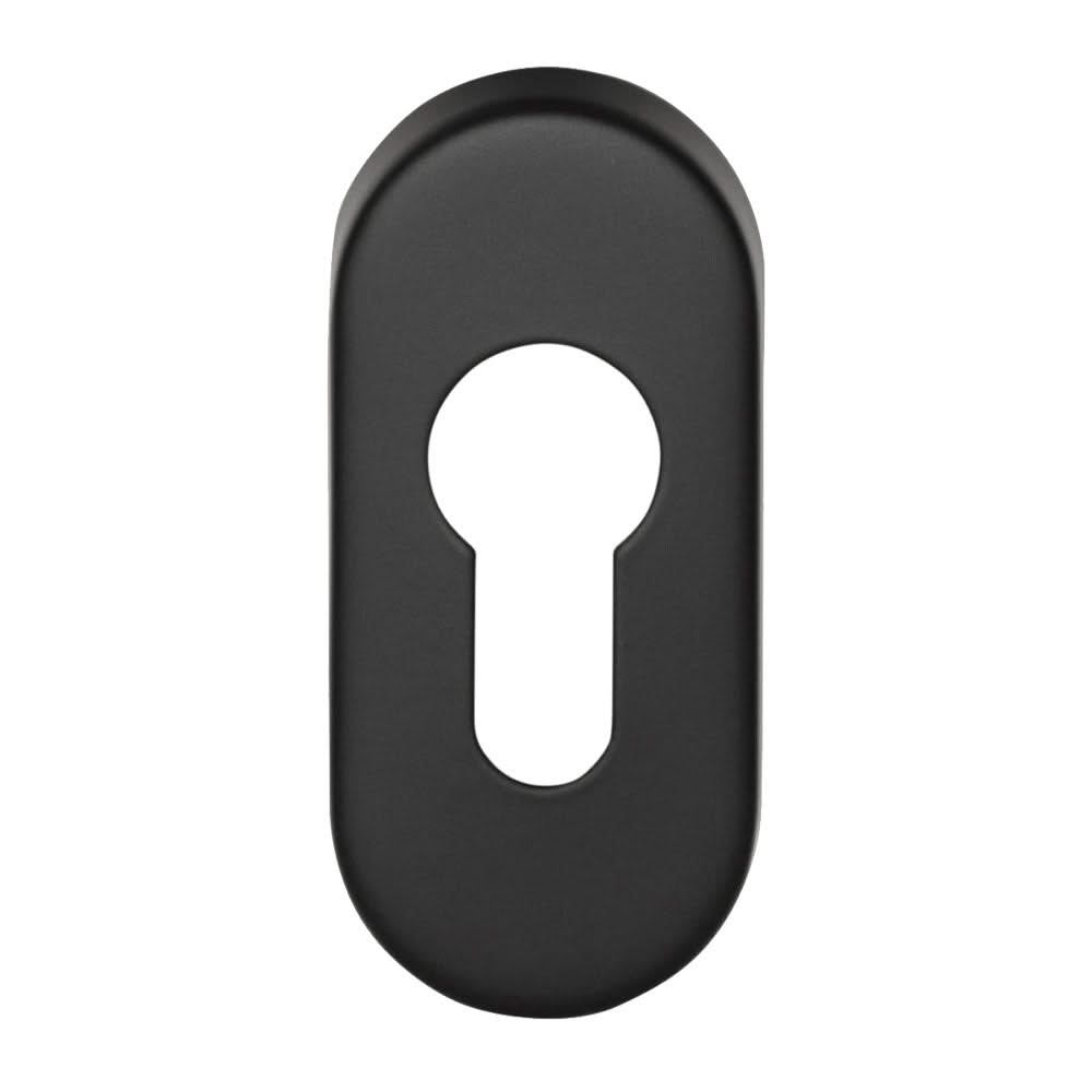 Formani | Cilinderplaatje Ovaal BASIC LBY32 | Zwart mat