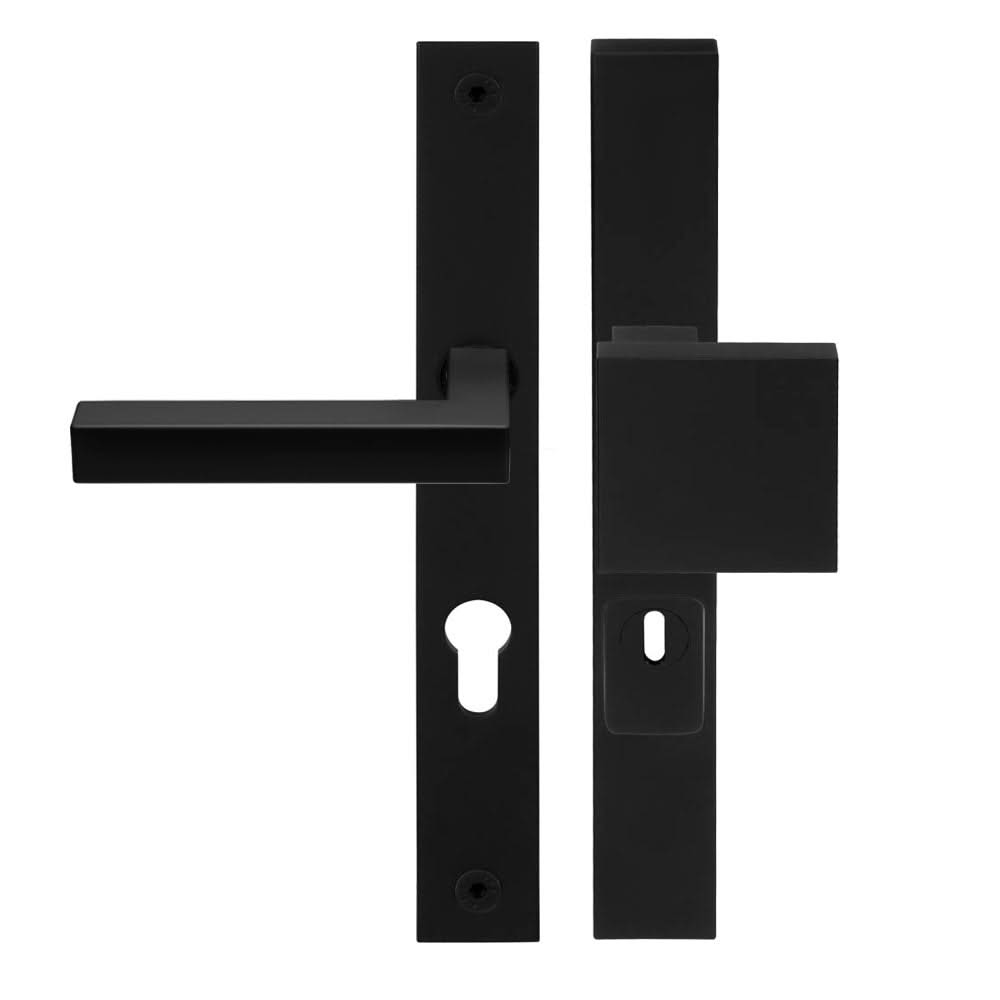 FORMANI Voordeur Veiligheidsbeslag | BSQ1 Knop kruk | Zwart | SKG3