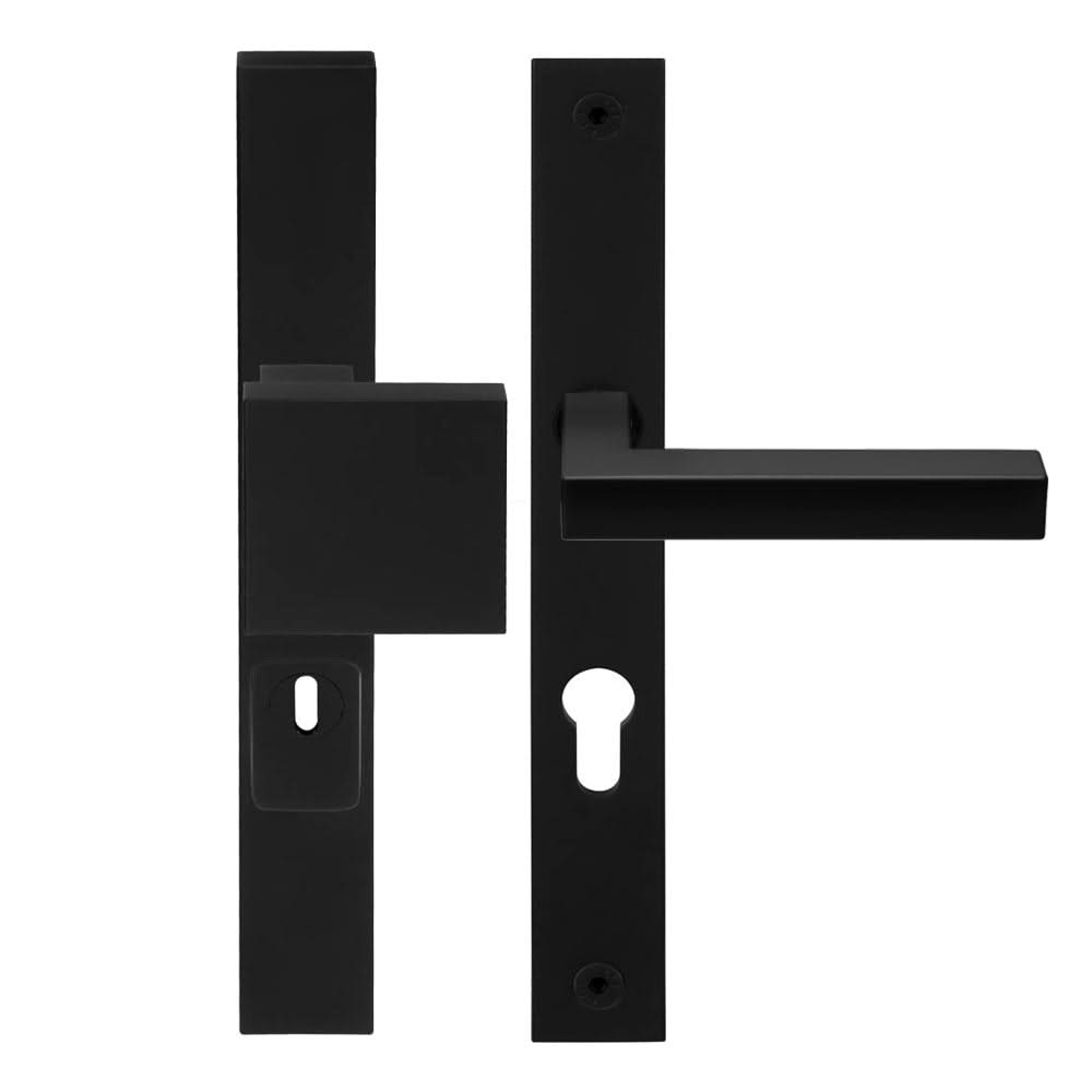 FORMANI Voordeur Veiligheidsbeslag | BSQ1 Knop kruk | Zwart | SKG3