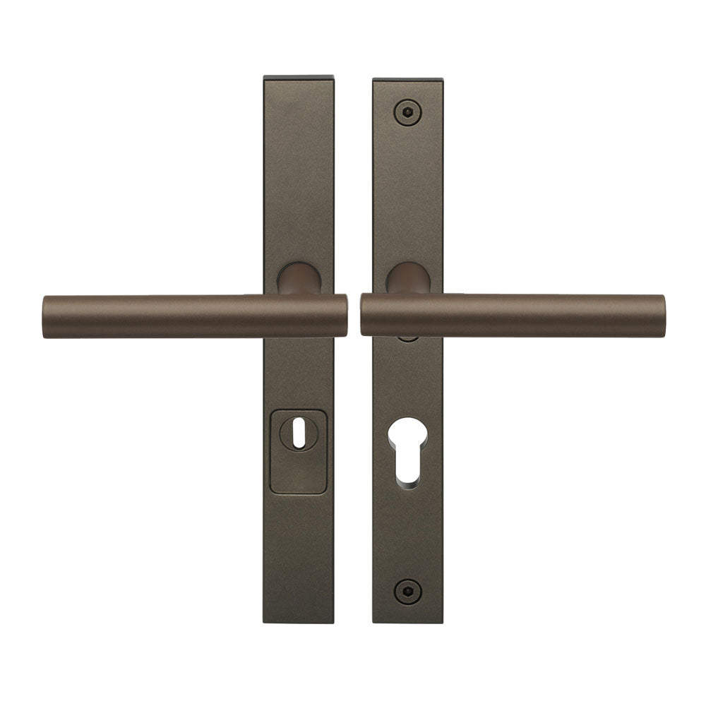 FORMANI Achterdeur Veiligheidsbeslag | LB7-19 kruk/kruk | Brons | SKG3 Smalschild