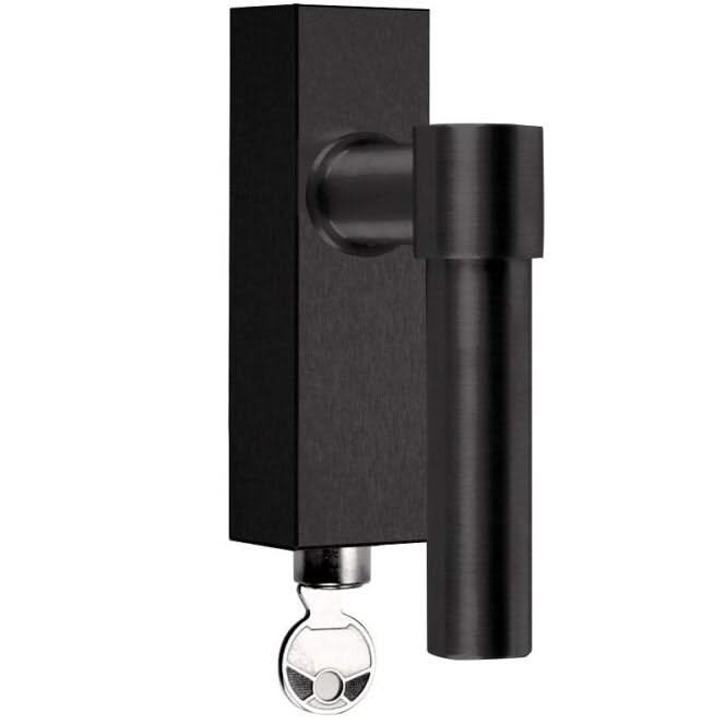 Formani PBL20-DKLOCK draaikiepgarnituur afsluitbaar PVD mat zwart