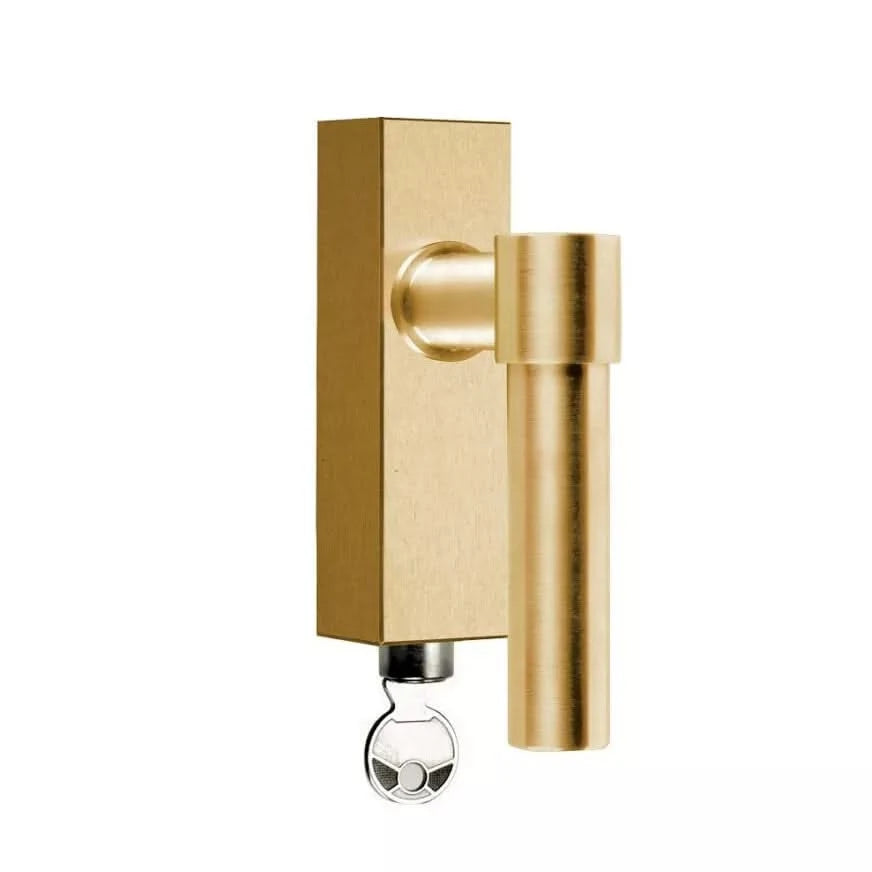 Formani PBL20-DKLOCK draaikiepgarnituur afsluitbaar PVD mat goud rechts/ linksdraaiend