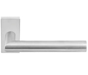 Deurkruk Stoa | rechthoekig rozet | RVS mat