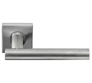 Deurkruk Portara | vierkant rozet | RVS mat