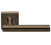 Deurkruk Portara | vierkant rozet | Brons