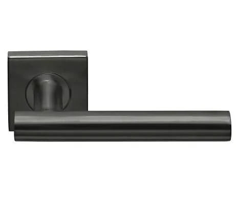 Deurkruk Portara | vierkant rozet | PVD Gunmetal