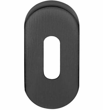 Formani | Sleutelplaatje Ovaal BASIC LBN32 | Zwart mat