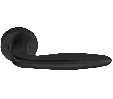 Deurkruk Cavetto | ronde rozet | PVD Gunmetal