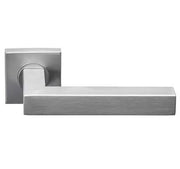 Deurkruk Volaria | vierkant rozet | RVS mat