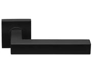 Deurkruk Volaria | vierkant rozet | Zwart mat