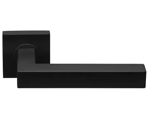 Deurkruk Volaria | vierkant rozet | Zwart mat