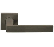 Deurkruk Arqueta | vierkant rozet | Brons