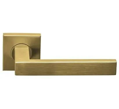 Deurkruk Arqueta | vierkant rozet | PVD Mat Goud