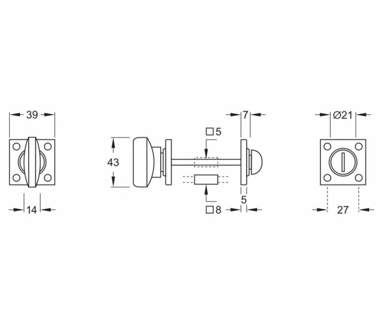 Artitec WC garnituur 5-8mm Elegant/Rond MGG