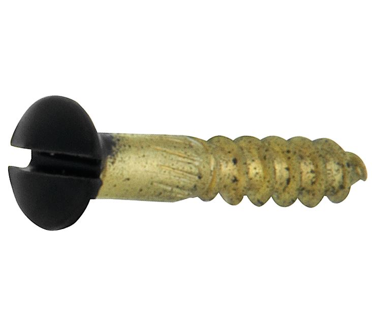 Artitec Mi Satori houtschroef 4,0 x 25 mm in mat zwart, set van 4, vooraanzicht