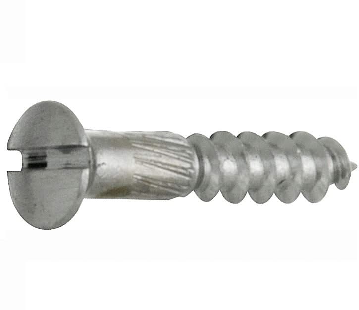 Artitec houtschroef 3,5 x 25 mm in mat chroom, set van 4, vooraanzicht