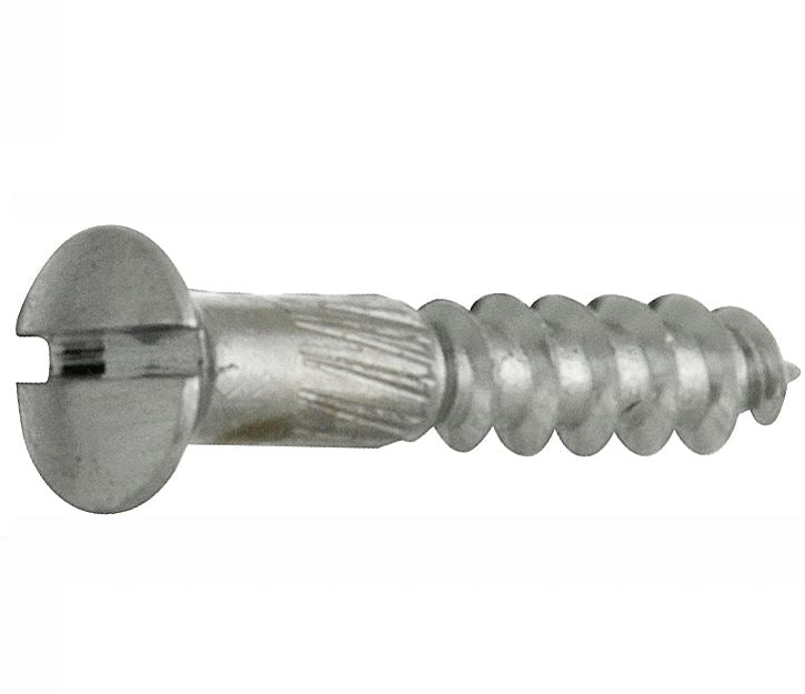 Artitec houtschroef 3,5 x 12 mm in mat chroom, set van 4, vooraanzicht