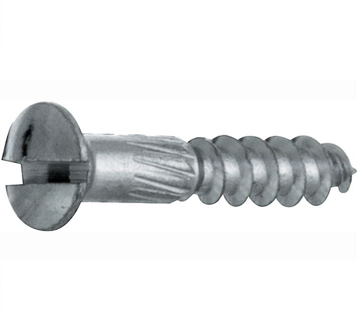 Artitec houtschroef 4,0 x 30 mm in glans chroom, set van 4, vooraanzicht