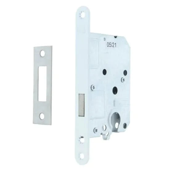 Kastslot euro cilinder ronde voorplaat wit 0160.283.5012