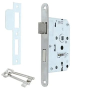 Dag & nachtslot klavier ronde voorplaat RVS 0160.280.5005