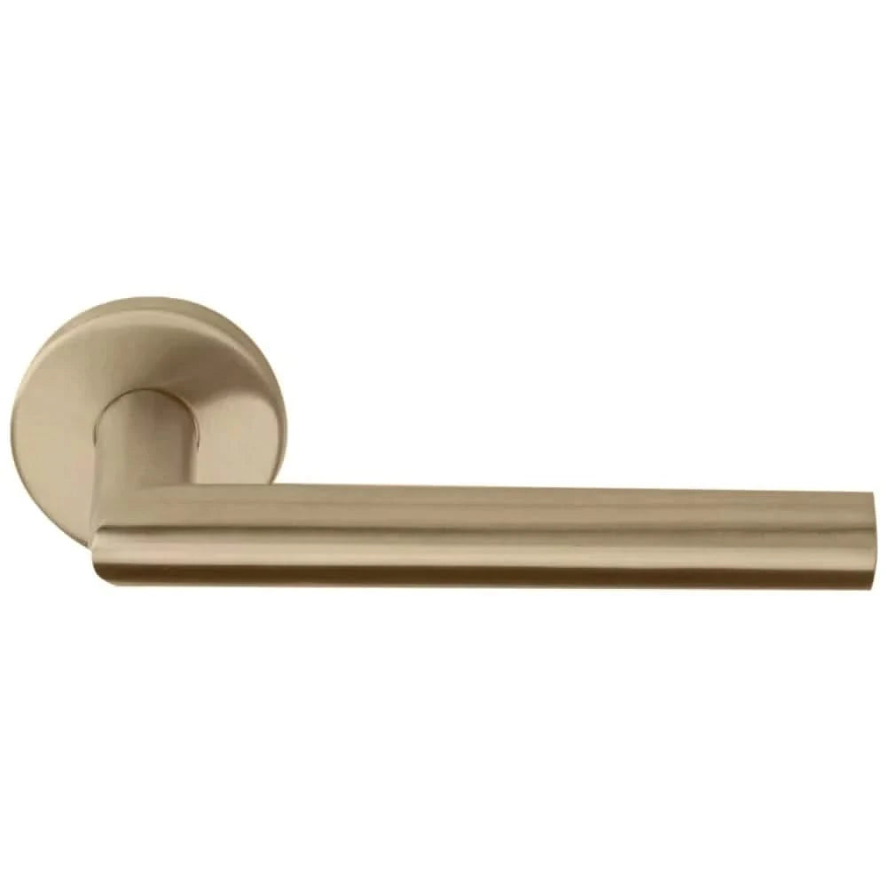 Formani | Voordeurset | knop/kruk | Licht Brons PVD LB2-19 | SKG3 - Deurbeslag-expert