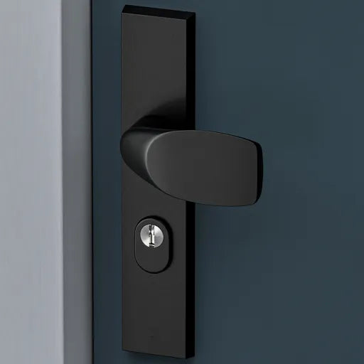 AXA Veiligheidsbeslag Edge Plus Kruk WingBlok PC55 Anti-Kerntrek Zwart - Deurbeslag-expert