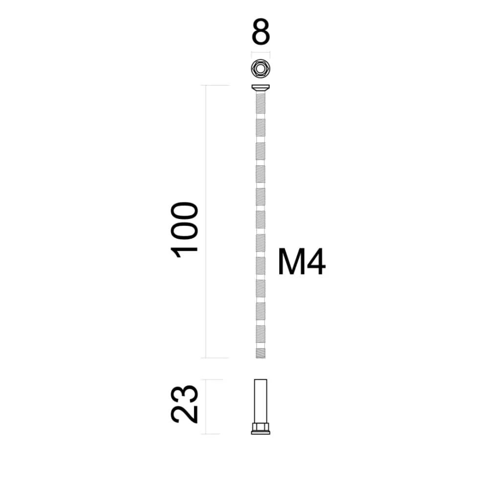 HDD Pro Vijzenset Patentbout 100mm Roest - Deurbeslag-expert