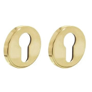 Intersteel | Rozet profielcilindergat | Rond | Verdekt | Kunststof | Messing Gelakt